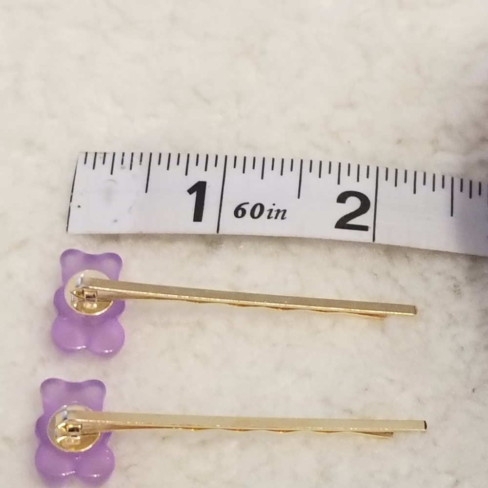 Gummy Bear Hair Assesories Clips 3 pc Set New - Picture 6 of 9